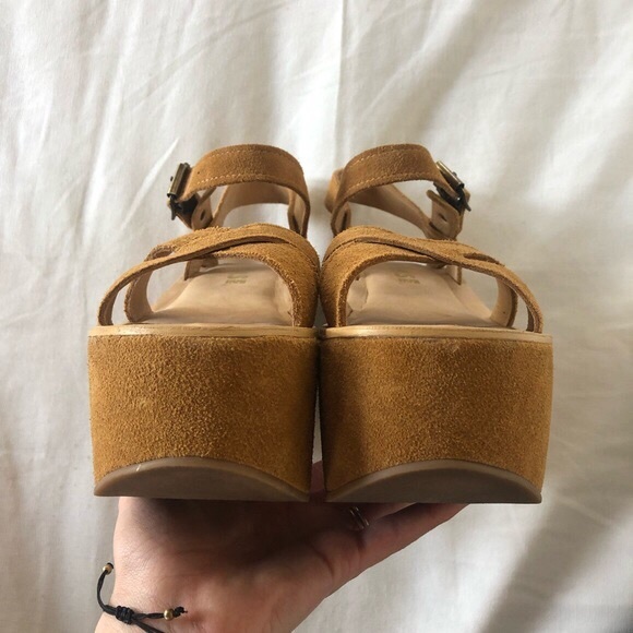 Suede platform sandals - Picture 3 of 5